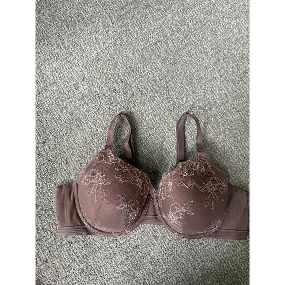 ￼Cacique brown lace bra womens 44C - Picture 1 of 7